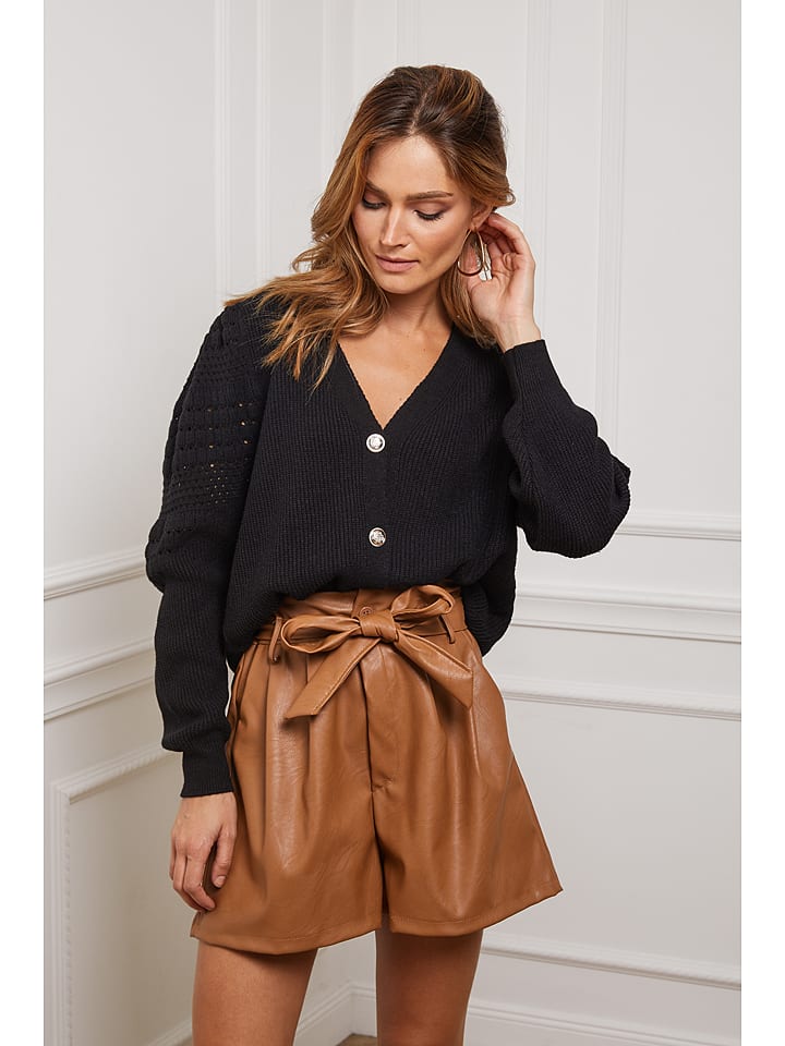 Joséfine Kardigan "Cuvillier" w kolorze czarnym rozmiar: XL