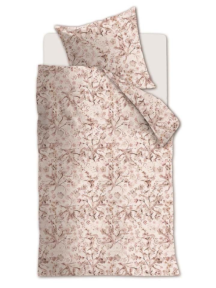 Rivièra Maison Komplet pościeli "Blushing Blooms" w kolorze jasnoróżowym rozmiar: 135x200 cm