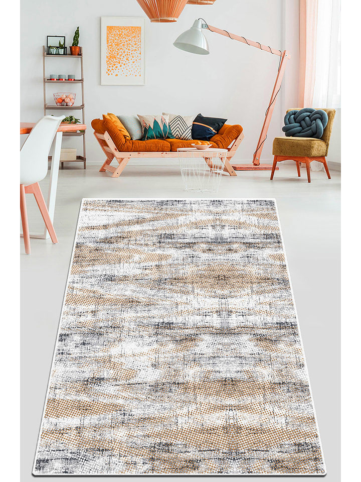 ABERTO DESIGN Chodnik w kolorze beżowym rozmiar: 80x200 cm