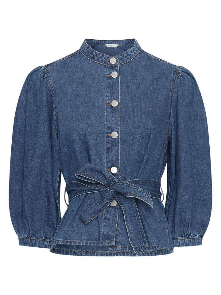 MOSS COPENHAGEN Bluzka dżinsowa "Rylan" w kolorze niebieskim rozmiar: XS