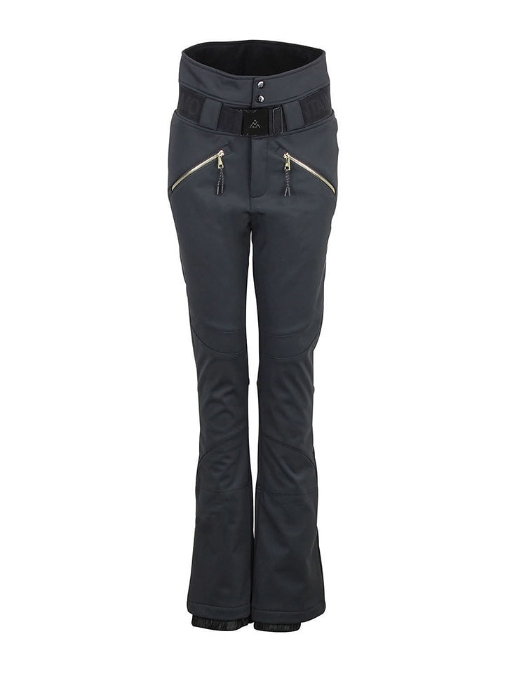 Peak Mountain Spodnie narciarskie "Atlas" w kolorze antracytowym rozmiar: M