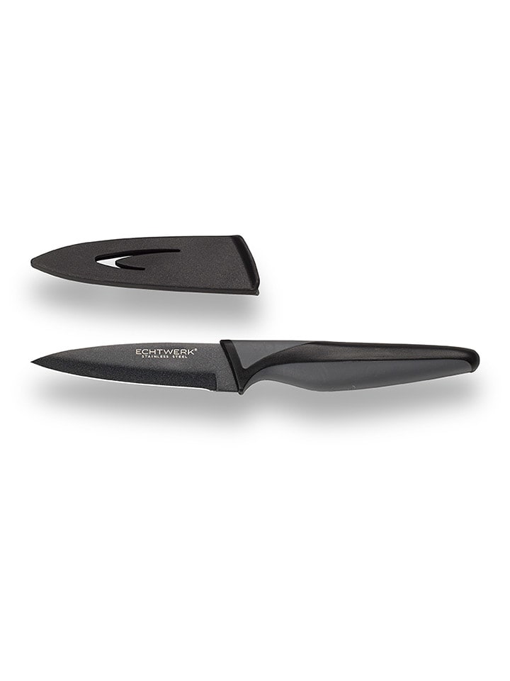 Echtwerk Nóż "Black Steel" w kolorze czarnym do obierania rozmiar: onesize