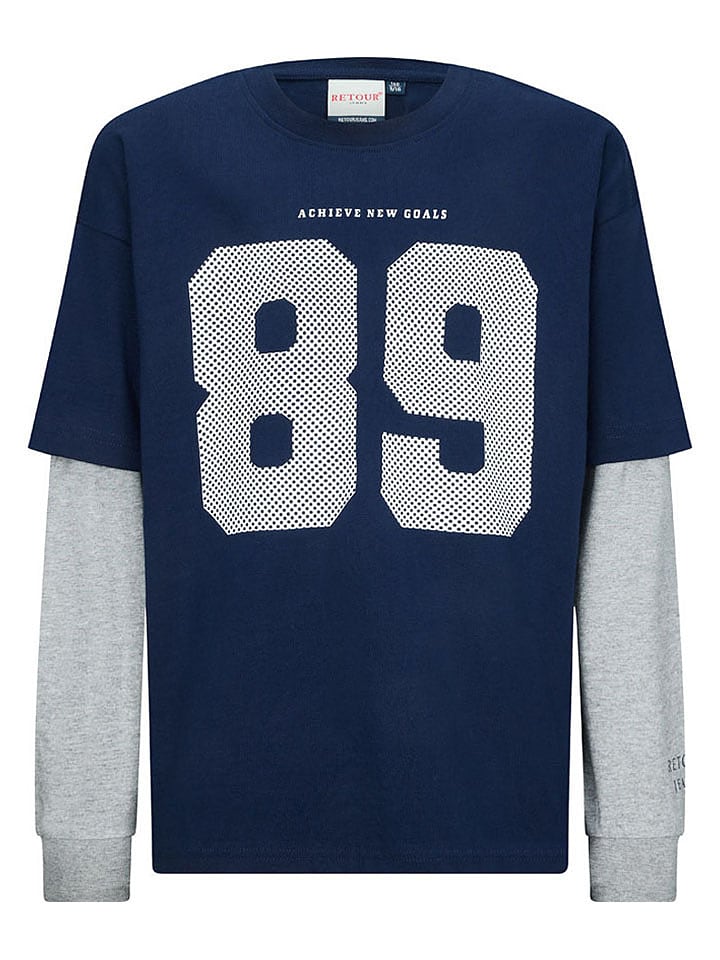 Retour Koszulka "Guido" w kolorze granatowym rozmiar: 122/128