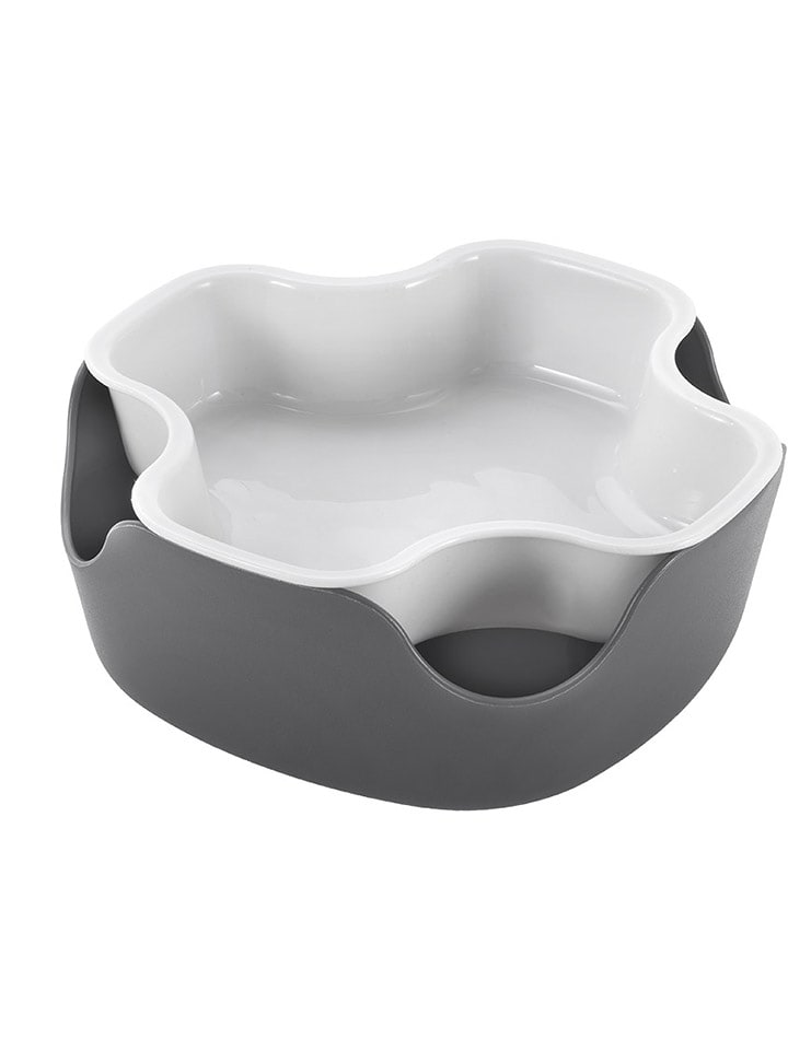 metaltex Miska w kolorze szaro-białym na przekąski - Ø 18 cm rozmiar: onesize