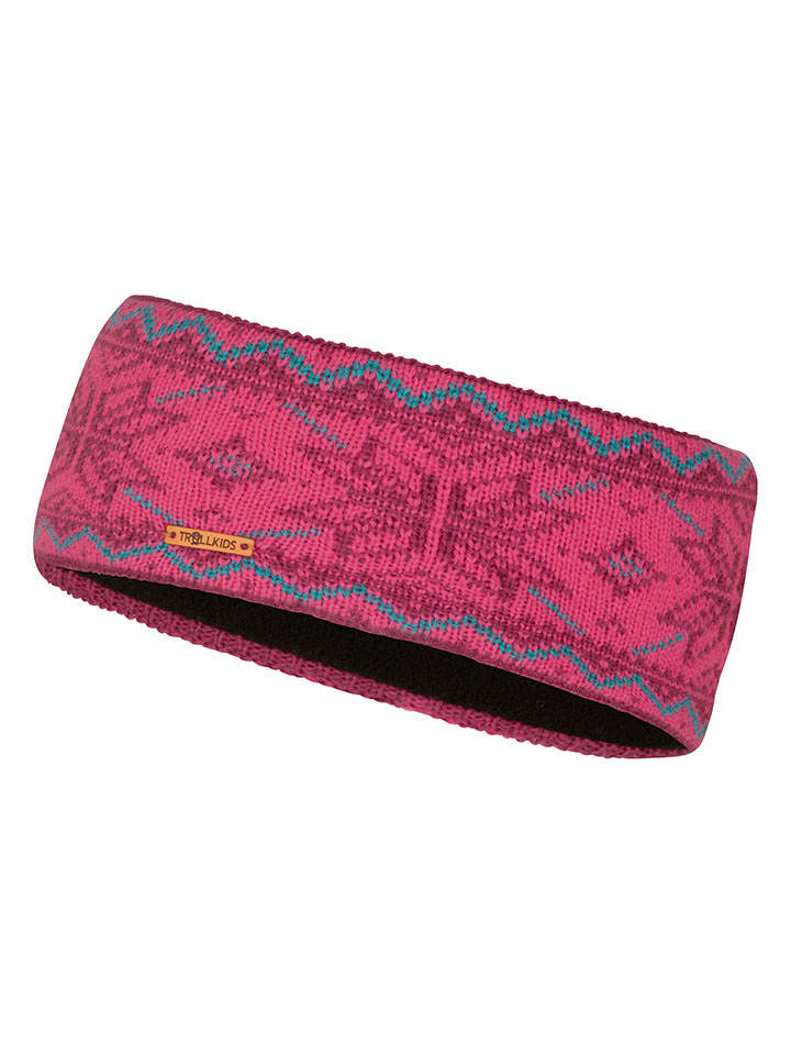 Trollkids Opaska "Rauland" w kolorze różowym na czoło rozmiar: 48-52 cm