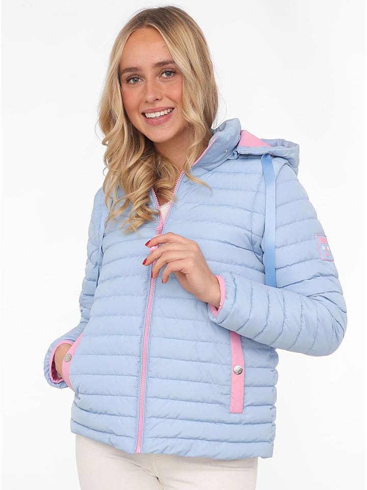 Zwillingsherz Kurtka pikowana 2w1 "Maritim" w kolorze błękitnym rozmiar: M