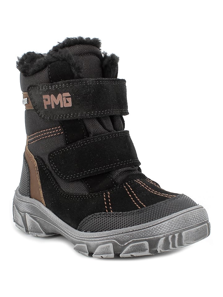 Primigi Skórzane botki zimowe w kolorze czarnym rozmiar: 33