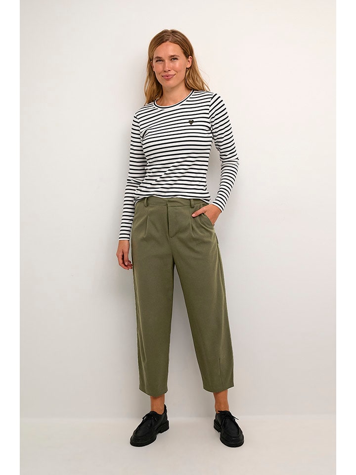 Kaffe Spodnie w kolorze khaki rozmiar: 44