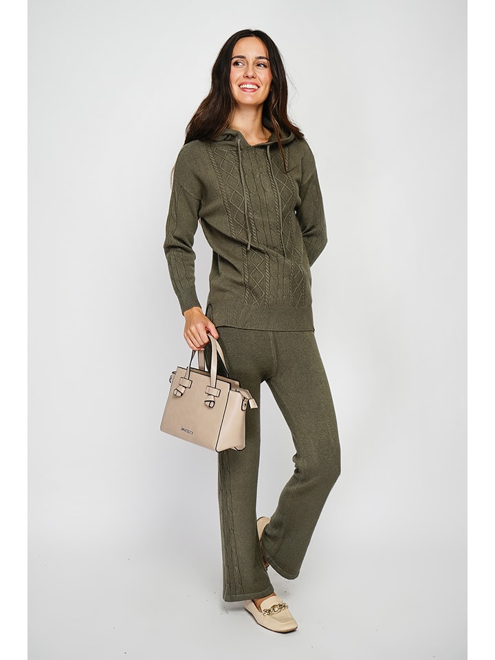 ASSUILI 2-częściowy zestaw w kolorze khaki rozmiar: 42