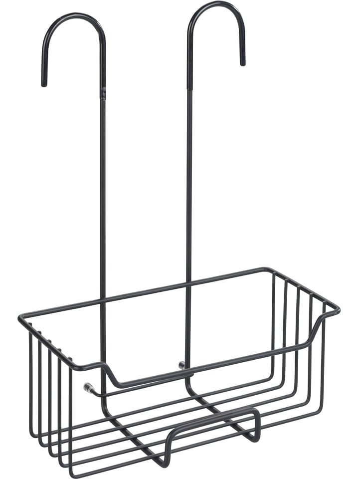Wenko Termostatyczny regał prysznicowy "Milo" w kolorze czarnym - 25 x 36 x 14 cm rozmiar: onesize