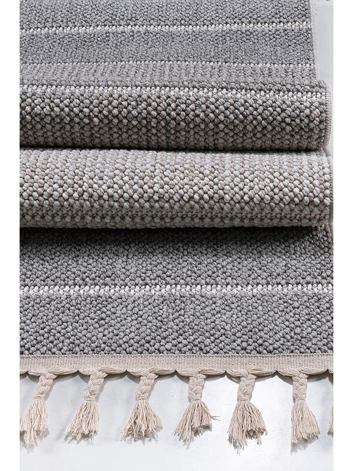 Conceptum Hypnose Dywan "Burka" w kolorze beżowo-szarym rozmiar: 100x300 cm