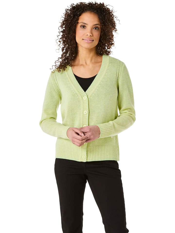 WITT WEIDEN Wełniany kardigan w kolorze zielonym rozmiar: 38