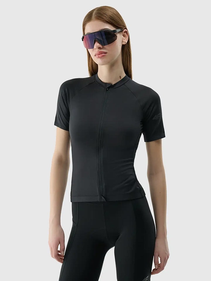 4F Koszulka kolarska w kolorze czarnym rozmiar: S