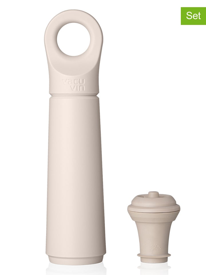 Vacu Vin 2-częściowy zestaw "Loop" w kolorze beżowym rozmiar: onesize