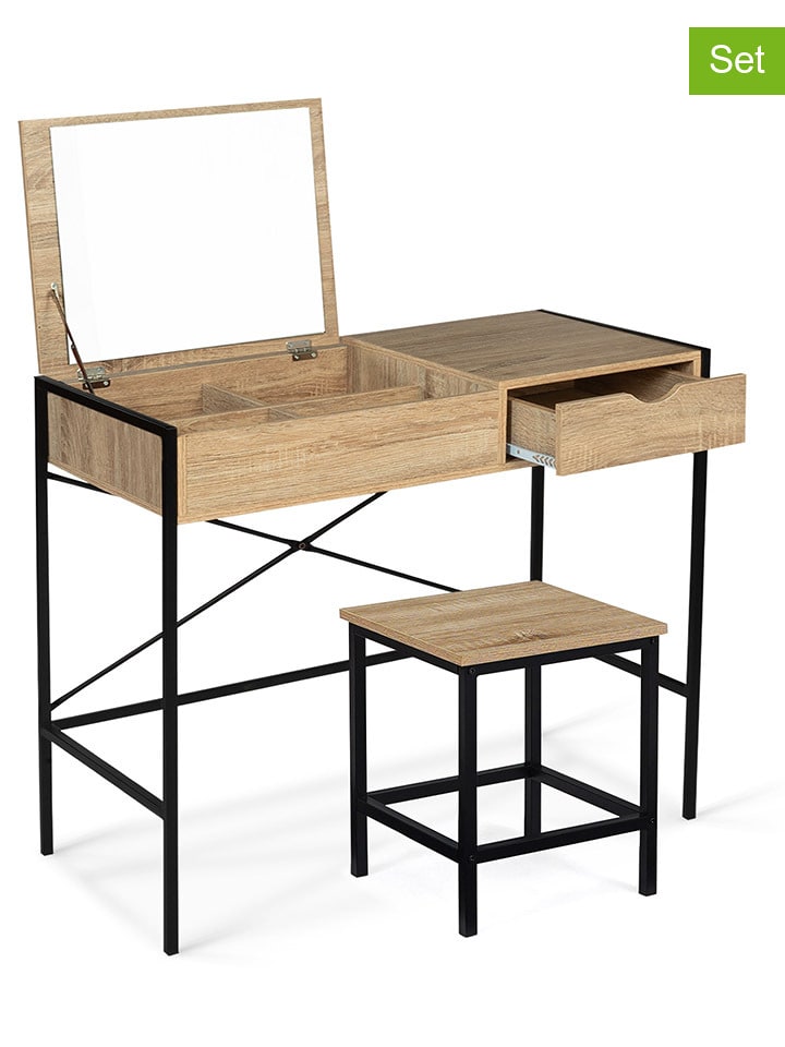 IDOMYA Essentials 2-częściowy zestaw "Alana" w kolorze jasnobrązowo-czarnym rozmiar: onesize