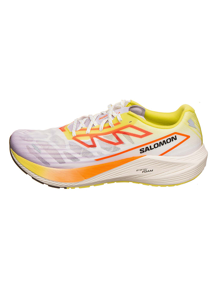 SALOMON Buty "Aero Volt 2" w kolorze biało-pomarańczowo-żółtym do biegania rozmiar: 46