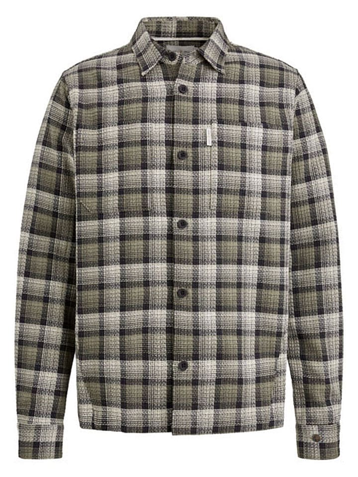 CAST IRON Koszula - Regular fit - w kolorze beżowo-oliwkowym rozmiar: M