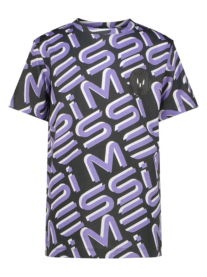 Messi Koszulka w kolorze antracytowo-fioletowym rozmiar: 152