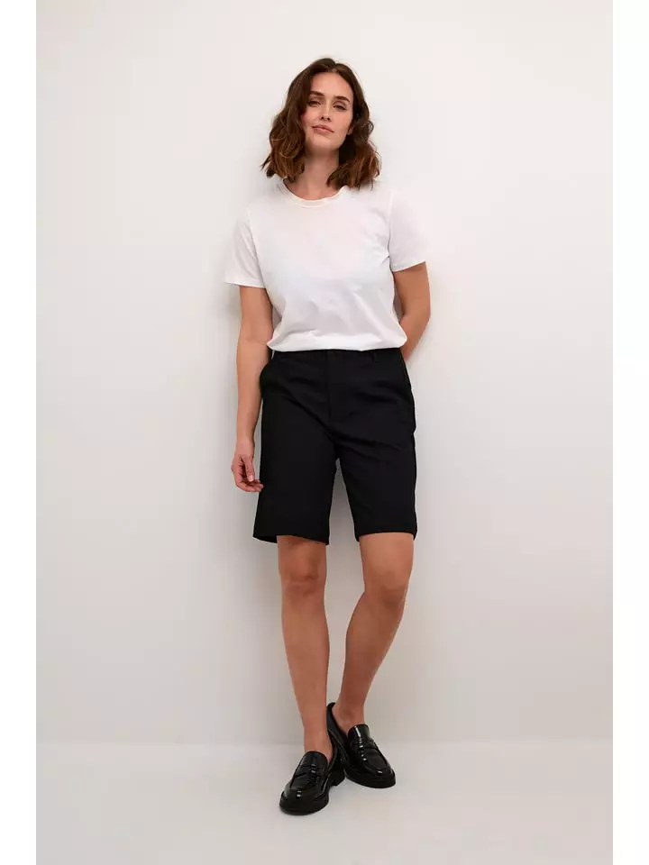 Kaffe Bermudy w kolorze czarnym rozmiar: 40