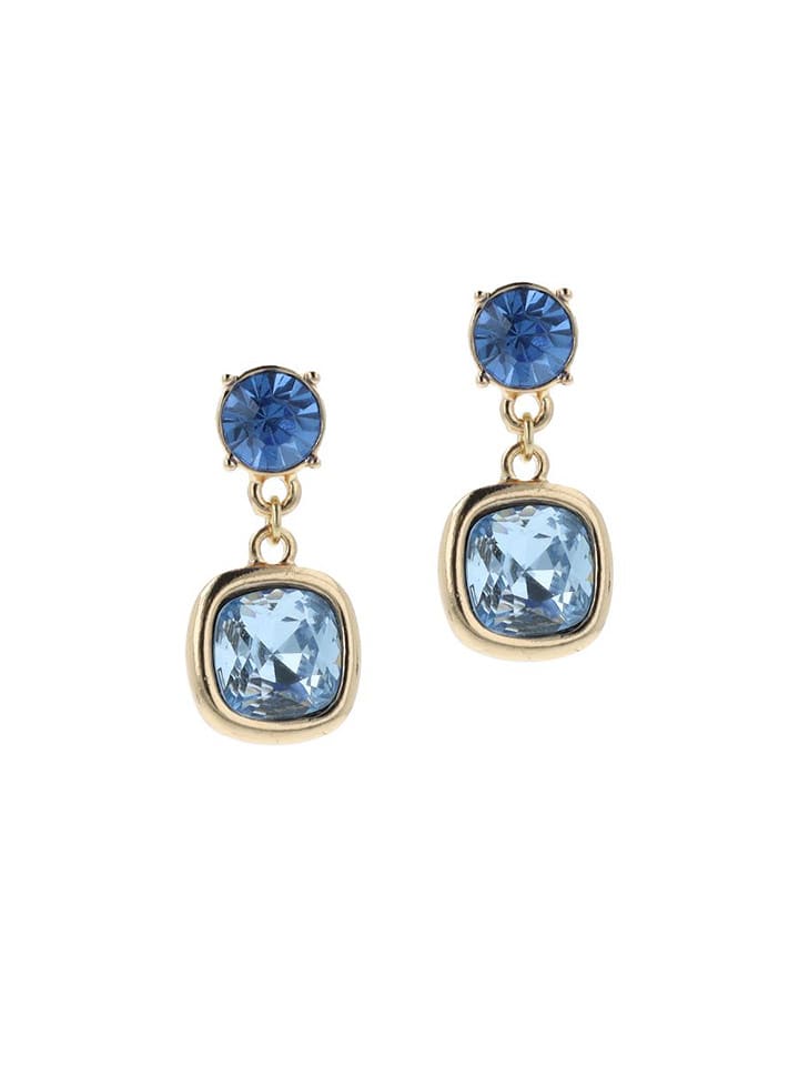 Otazu Pozłacane kolczyki-wkrętki z kryształami rozmiar: onesize