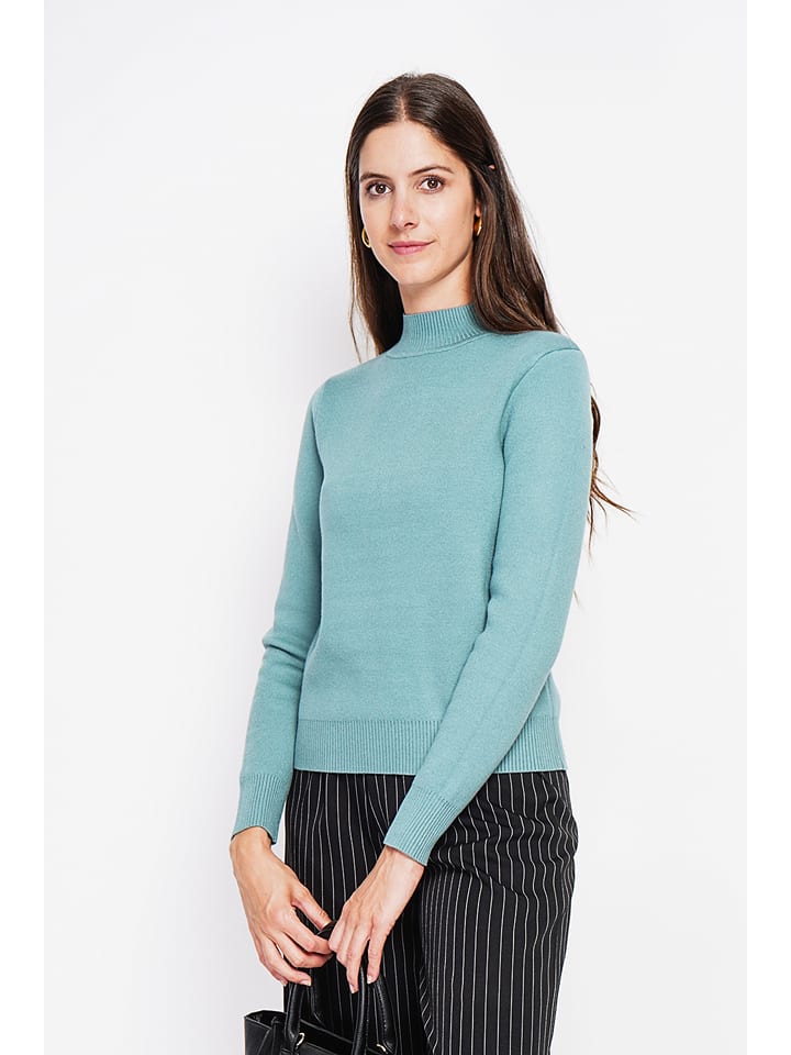 William de Faye Sweter w kolorze turkusowym rozmiar: 34