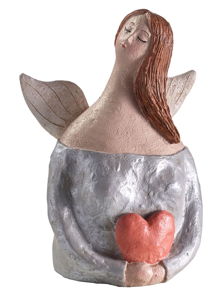 heine home Figurka dekoracyjna w kolorze srebrnym - 16 x 22 x 10 cm rozmiar: onesize