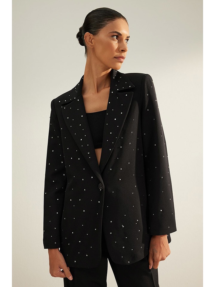 trendyol Blezer w kolorze czarnym rozmiar: 40