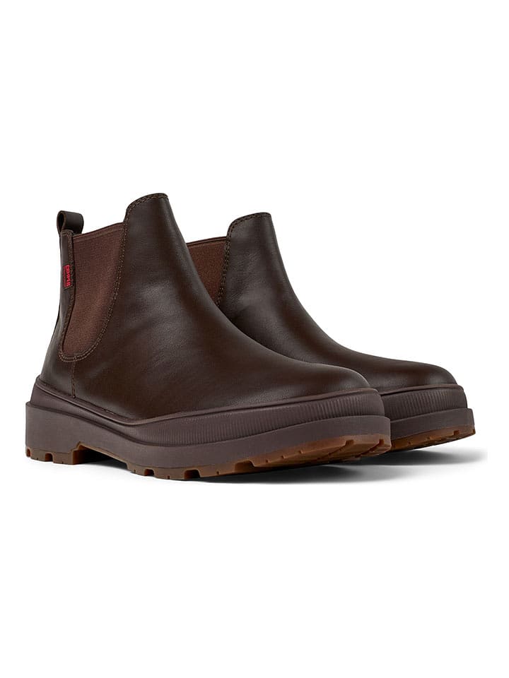 Camper Skórzane sztyblety w kolorze brązowym rozmiar: 46