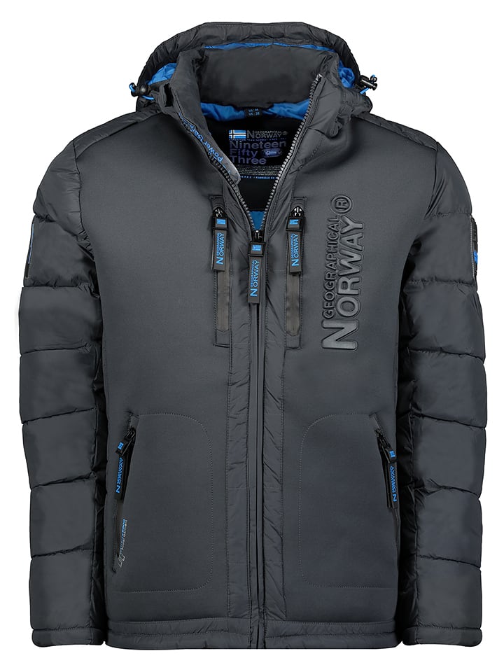 Geographical Norway Kurtka przejściowa "Beachwood" w kolorze ciemnoszarym rozmiar: 176