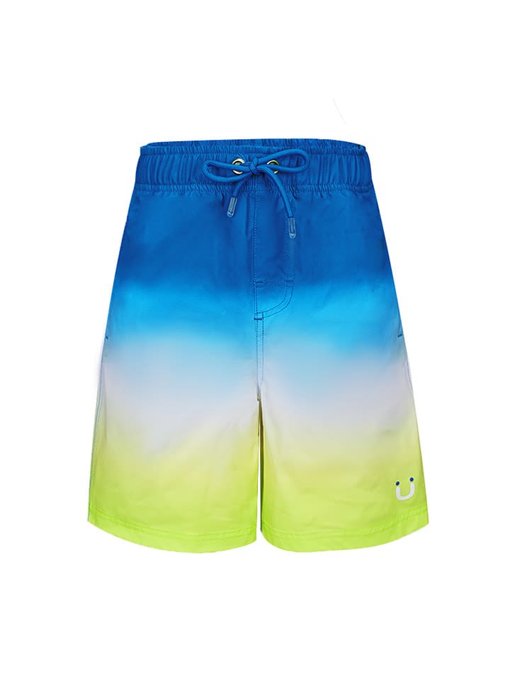 Peek U Szorty kąpielowe "Firth" w kolorze niebiesko-zielono-białym rozmiar: 116