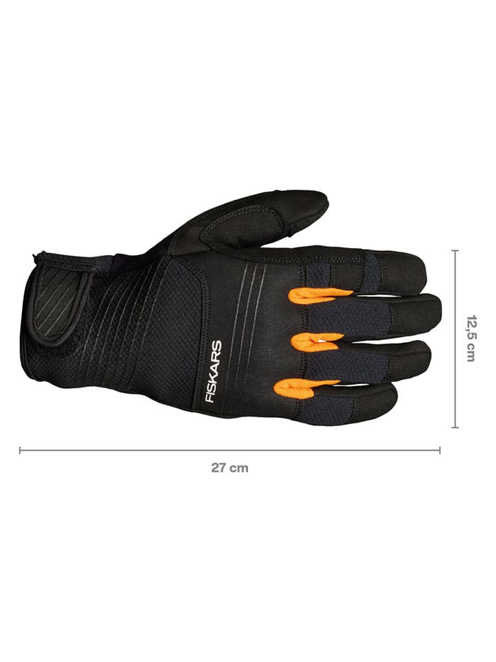 Fiskars Rękawice w kolorze czarnym do pracy z siekierą i narzędziami rozmiar: onesize