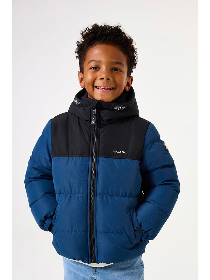 Garcia Kurtka pikowana w kolorze niebiesko-czarnym rozmiar: 104/110