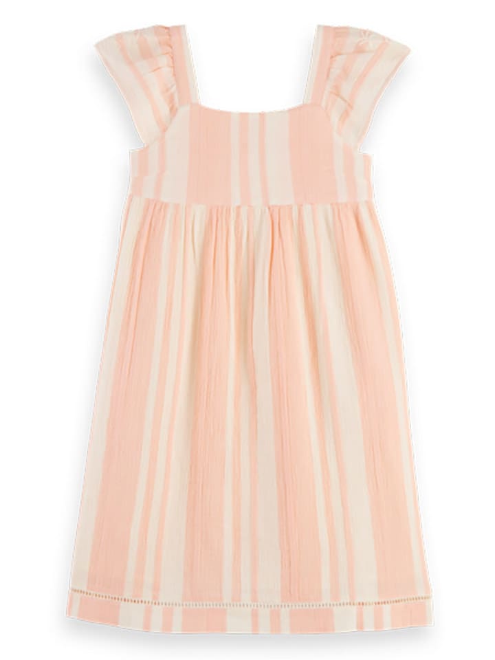 Scotch & Soda Sukienka w kolorze jasnoróżowo-kremowym rozmiar: 116