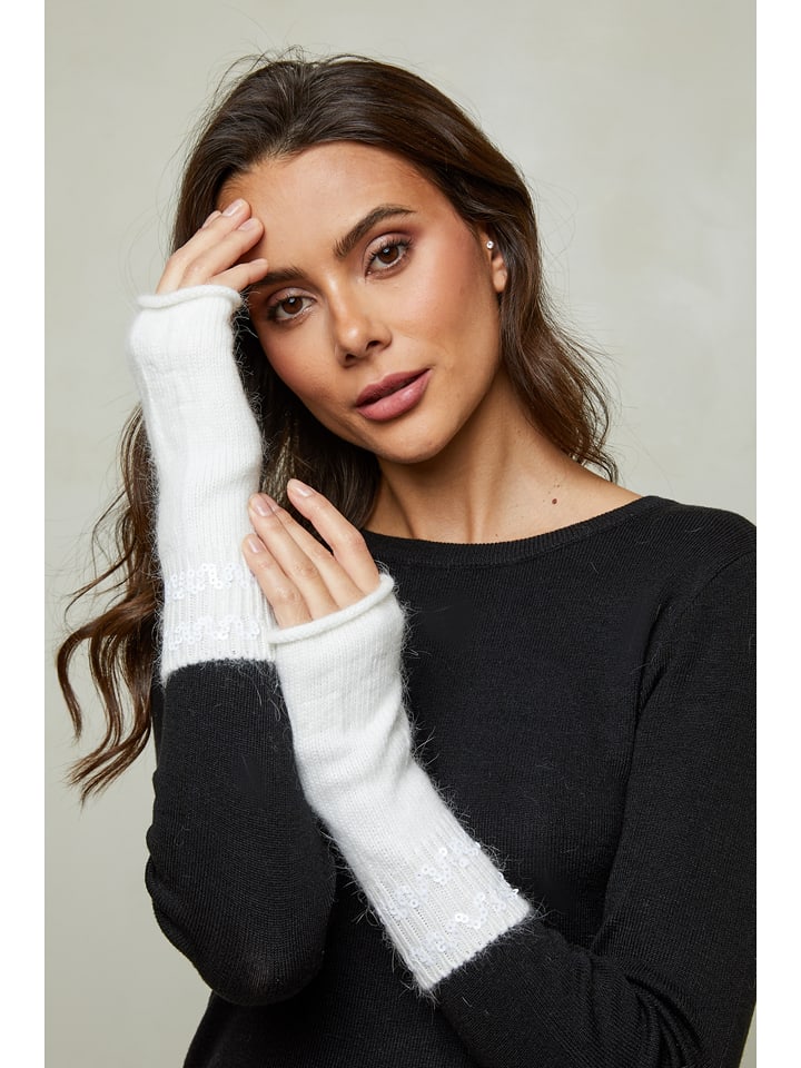 Soft Cashmere Rękawiczki w kolorze białym rozmiar: onesize