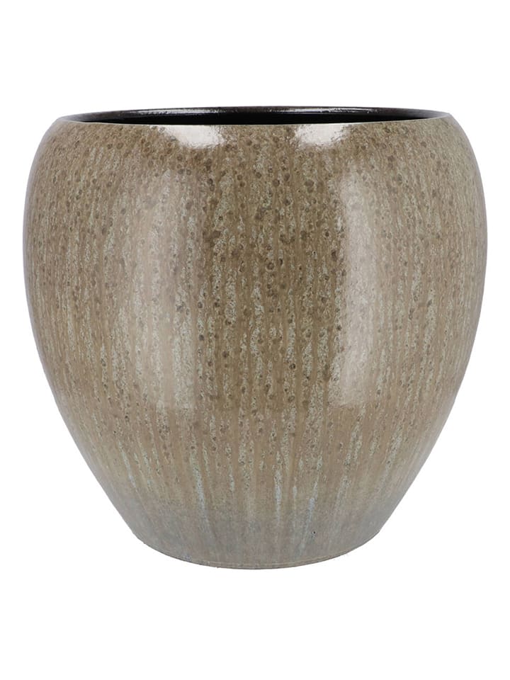daan kromhout Doniczka "Jade" w kolorze beżowym - wys. 16 x Ø 14 cm rozmiar: onesize