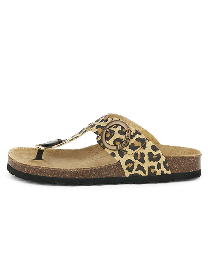 BABUNKERS Family Japonki w kolorze beżowo-brązowym rozmiar: 41