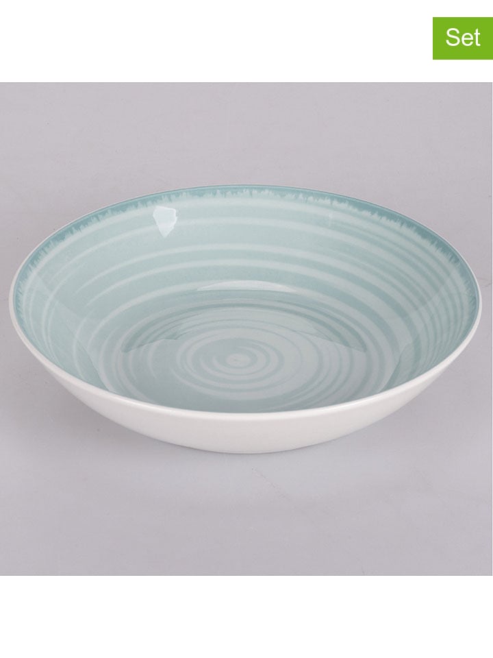 Villa d´Este Talerze głębokie (6 szt.) "Baita" w kolorze miętowym - Ø 20,5 cm rozmiar: onesize