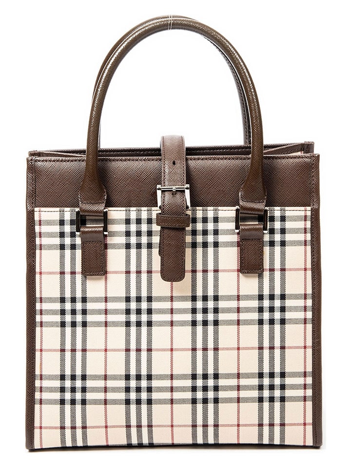 Burberry Torebka w kolorze kremowo-brązowym - 23 x 22 x 11 cm rozmiar: onesize