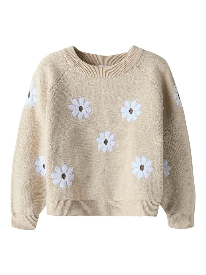 name it Sweter "Leia" w kolorze beżowym rozmiar: 98