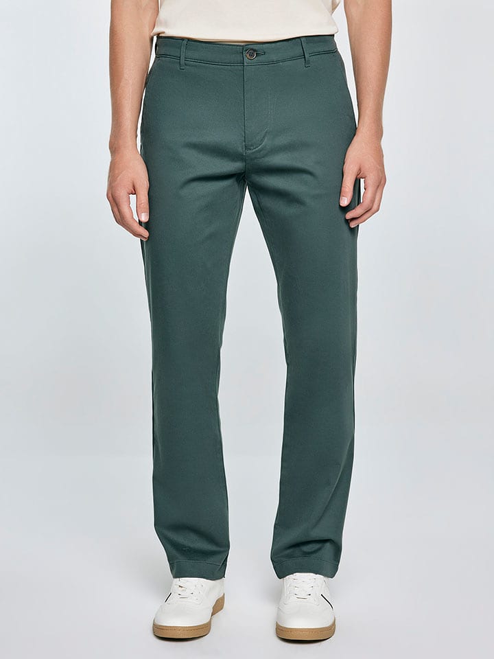 BIG STAR Spodnie chino "Trevor" w kolorze turkusowym rozmiar: W36/L30