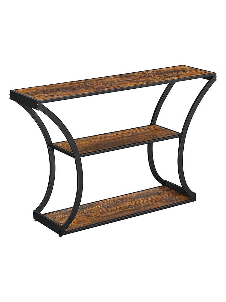 Songmics Konsola w kolorze brązowo-czarnym - 120 x 80 x 30 cm rozmiar: onesize