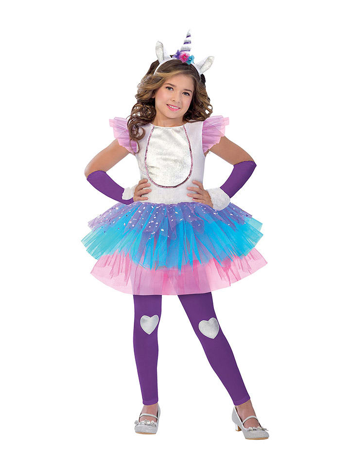 amscan 4-częściowy kostium "Magic Unicorn" ze wzorem rozmiar: 128-140