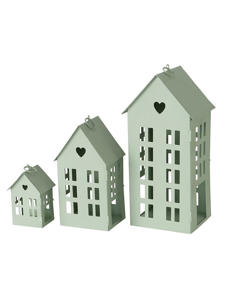 Boltze Lampiony (3 szt.) "Alamo" w kolorze miętowym rozmiar: onesize