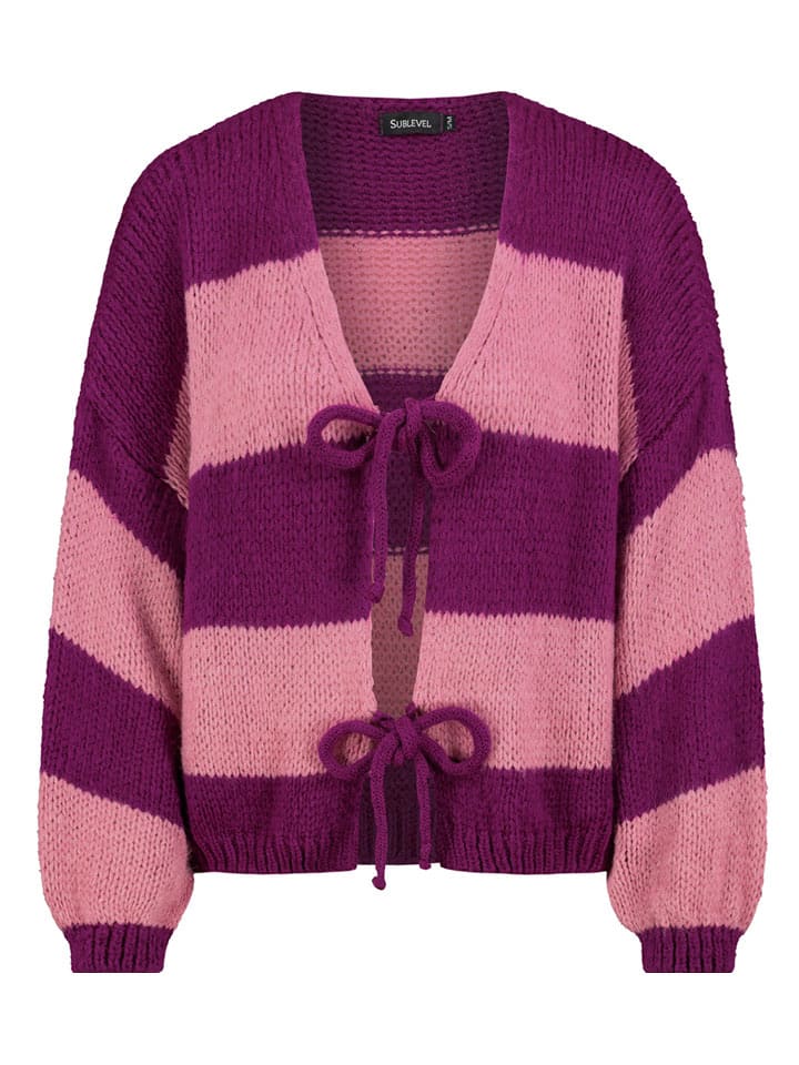 Sublevel Kardigan w kolorze fioletowo-różowym rozmiar: M/L