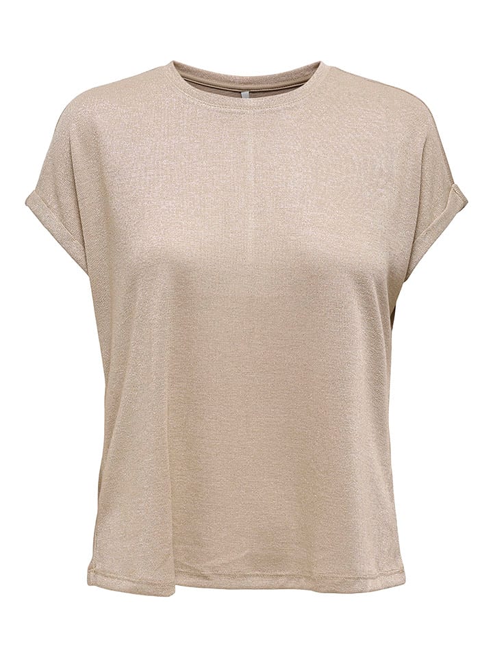 ONLY Koszulka w kolorze jasnobrązowym rozmiar: S