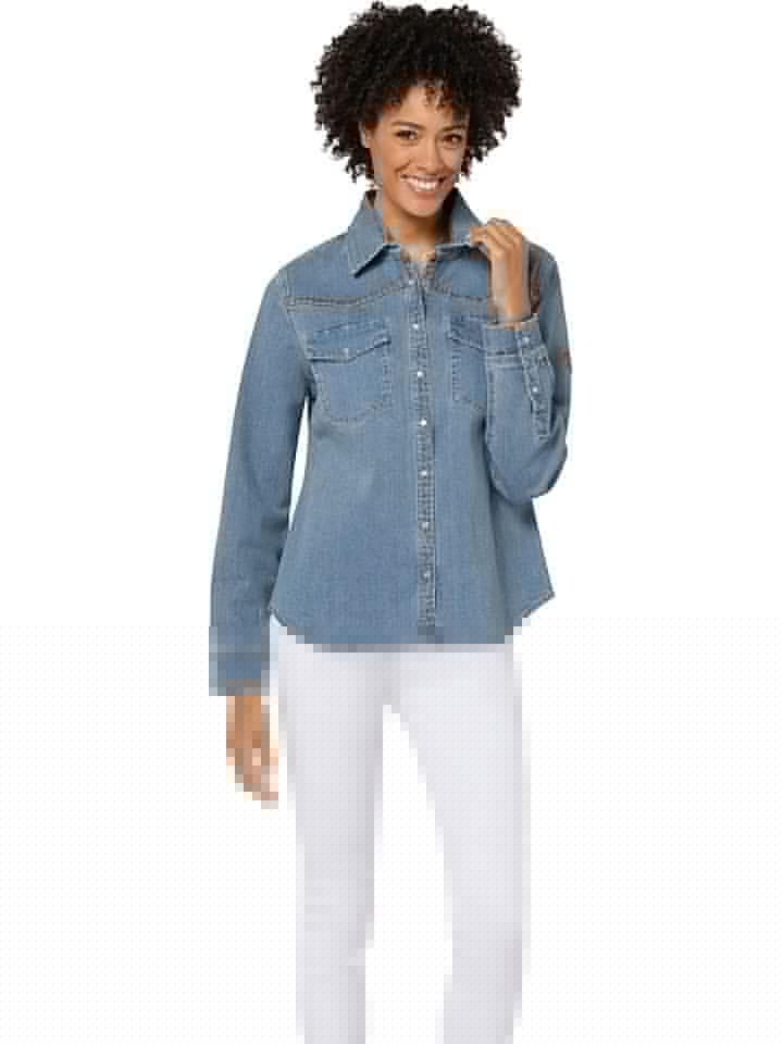 WITT WEIDEN Bluzka dżinsowa w kolorze niebieskim rozmiar: 52