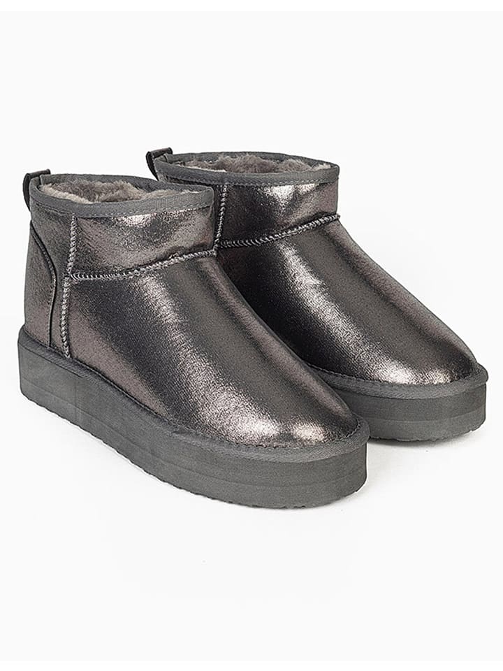 ISLAND BOOT Botki "Miley" w kolorze srebrnym rozmiar: 39