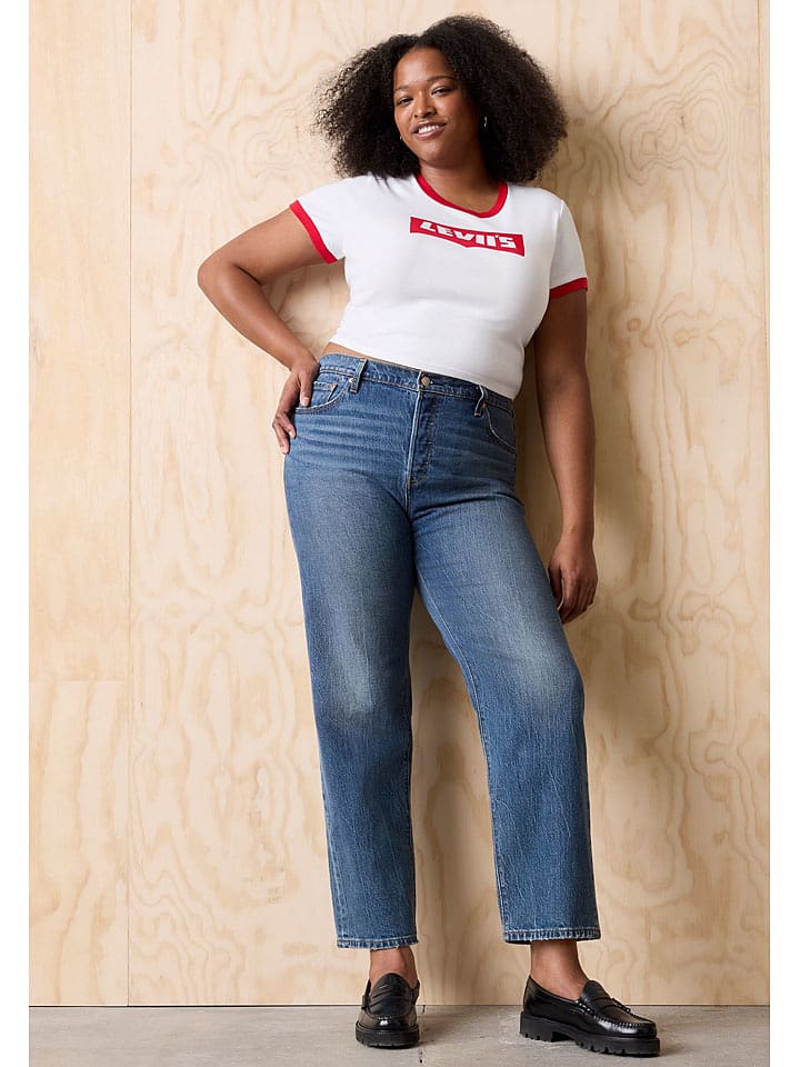 Levi's Koszulka w kolorze biało-czerwonym rozmiar: M