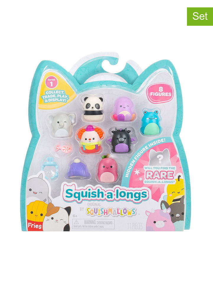 Squishmallows 8-częściowy zestaw figurek w różnych kolorach do zabawy - 6+ rozmiar: onesize