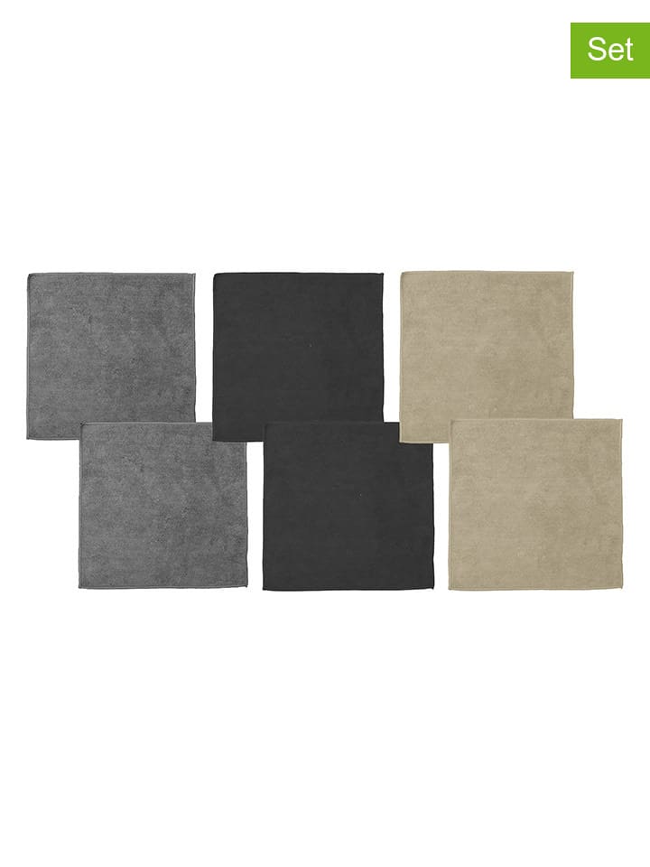 DDDDD Ściereczki (6 szt.) w różnych kolorach z mikrofibry - 30 x 30 cm rozmiar: onesize